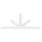 Ekena Millwork Saratoga Architectural Grade PVC Gable Bracket, 84"W x 31 1/2"H x 4"D x 4"F, 9/12 Pitch GBP084X32X0404SAR00 - alternate 5